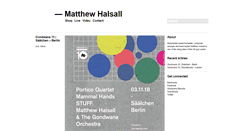 Desktop Screenshot of matthewhalsall.com
